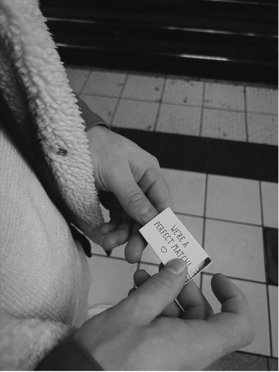 Matchbox concept representing social media storytelling and brand connection